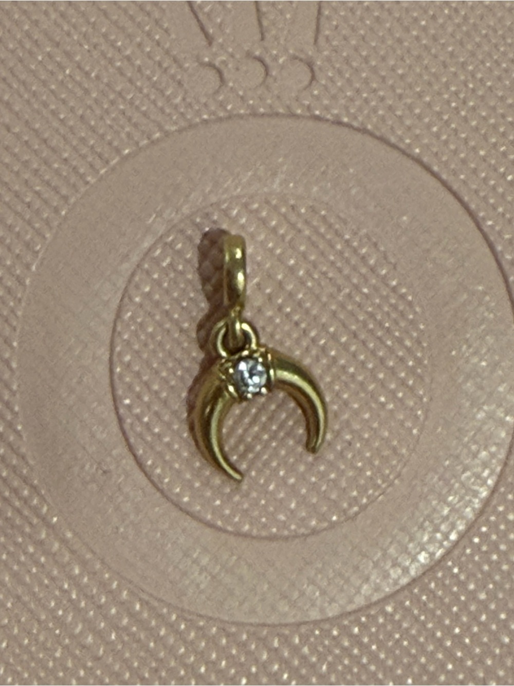 Authentic Pandora Crescent Moon Charm gold plated. Only fits ME bracelets.